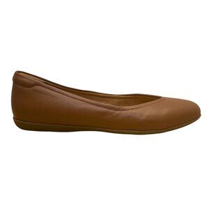Naturalizer Women’s Brown Leather Cushioned Slip-On Vivienne Ballet Flats Sz 10M
